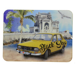 Alternative view of Magnet frigider din lemn Black Sea, 8x6 CM