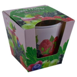 Alternative view of Lumanare parfumata in pahar de sticla - cu aroma de Fructe de padure & Fructe tropicale