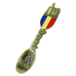 Magnet de frigider metalic Lingurita 12x2 cm, Romania/Vlad Tepes