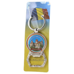 Alternative view of Breloc din metal "Castelul Bran" cu desfacator sticle si calendar Eternety, 3.5 CM