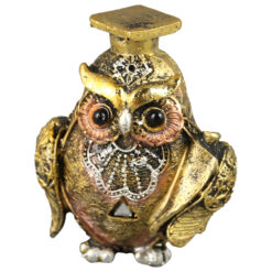 Alternative view of Figurina bufnita cu toca 7 CM, rasina