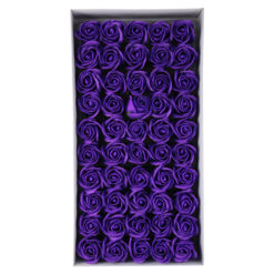 Trandafiri de sapun, 5 CM, 50 de bucata/cutie - Mov royal