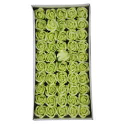 Trandafiri de sapun, 5 CM, 50 de bucata/cutie - Verde fistic