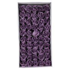 Trandafiri de sapun, 5 CM, 50 de bucata/cutie - Lila prafuit
