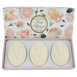 Set sapun Rose Blossom 3x125 gr - Trandafir