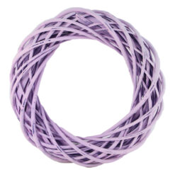 Coroana pentru decor din rachita 30 CM, Mov