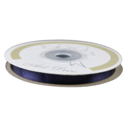 Rola panglica satin Albastru cerneala 6 mm x 25 m, Art Deco