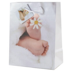 Punga cadou din hartie 18x23 CM - Picioruse de bebelus