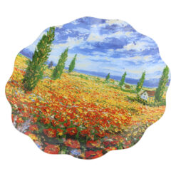 Platou ondulat din sticla 30 CM, Renoir