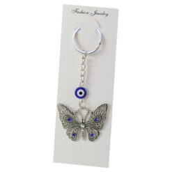 Breloc amuleta cu Fluture din metal