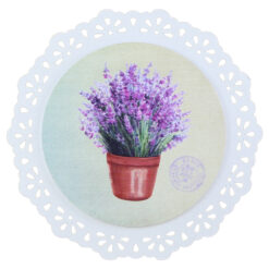 Alternative view of Suport oale din lemn 19 CM, Lavanda