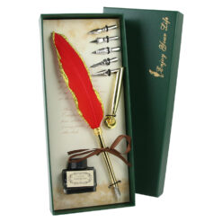 Set de Caligrafie cu Pana, stil Vintage, "Enjoy Your Life" - 8 piese