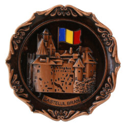 Alternative view of Magnet de frigider metalic 7.5 cm, Romania/Castelul Bran