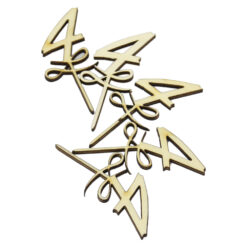 Set 5 cifre craft 4 din lemn 9 CM