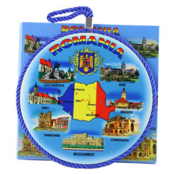 Suport oale din ceramica 17 CM, Romania, decor perete