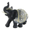 Figurina elefant din rasina negru 10 cm