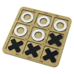Joc din lemn Tic-Tac Toe 19x19 CM