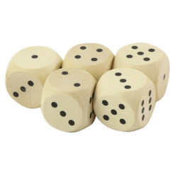 Set 5 zaruri din lemn 2 CM, Natur