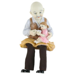 Alternative view of Figurina decorativa din rasina cu picioare mobile 22 CM, Batrana/Batran