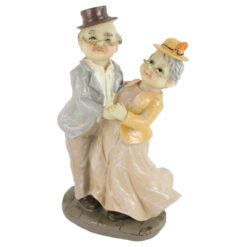 Alternative view of Figurina Batrani dansatori din rasina 17 CM