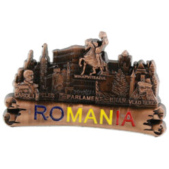 Magnet frigider din metal 9x5 CM, Romania, Mihai Viteazul