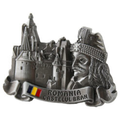 Alternative view of Magnet de frigider metalic 7 x 5 cm, Romania/Castelul Bran
