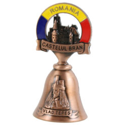 Magnet frigider din metal 4x7.5 CM, Romania, Clopotel