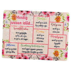 Puzzle magnetic 80 piese "Mindig jusson idod..." 20x14.5 CM
