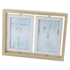 Alternative view of Rama foto x 2 din lemn, pentru poze 10x15 CM