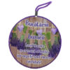 Suport oale decor "Bucataria Bunicii..." 17 CM, din ceramica, Lavanda