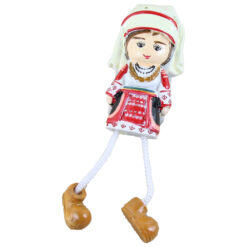 Magnet frigider din rasina Figurina in port traditional 11 CM