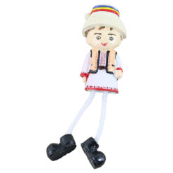 Alternative view of Magnet frigider din rasina Figurina in port traditional 11 CM