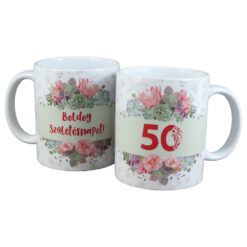 Cana ceramica "Boldog szuletesnapot! 50", 330 ml
