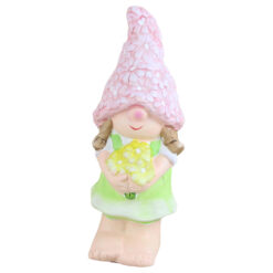 Figurina Fata din ceramica cu floare 15 CM