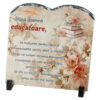 Placa ardezie "Draga doamna educatoare?" 20x20 CM, Carte