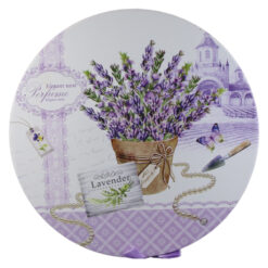 Alternative view of Set 6 cesti din ceramica cu farfurii, "Lavender Passion", 150 ml, in cutie cadou