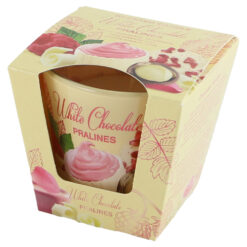 Lumanare parfumata Chocolate 115 gr, White Pralines/Dark Truffles