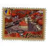 Magnet din ceramica "Romania", 8x6 CM, Brasov
