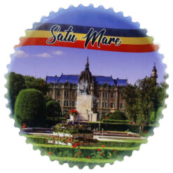 Magnet din ceramica "Romania", 7 CM, Satu Mare