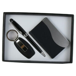 Set cadou pentru barbati, Portcard cu pix si breloc