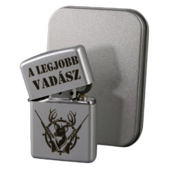 Alternative view of Bricheta metalica gravata "A legjobb Vadasz" 3.5 x 5.5 cm, argintiu