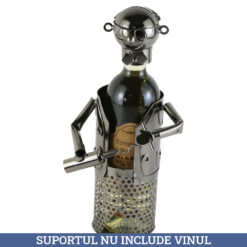 Suport sticla de vin, din metal Chelner 16x31 CM