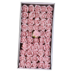 Trandafiri de sapun, 5 CM, 50 de bucata/cutie - Roz pal