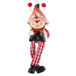 Figurina Buburuza, din ceramica 6x17 CM, cu picioare mobile