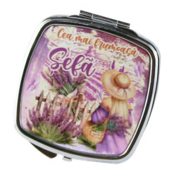 Oglinda de buzunar "Cea mai frumoasa Sefa", Lavanda