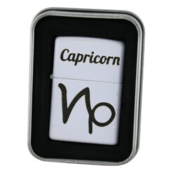 Bricheta metalica "Capricorn", 3.5x5 CM, Alb