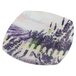 Platou din sticla Lavender 25x25 CM