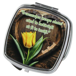 Oglinda de buzunar "Frumusetea incepe...", lalea 7 CM