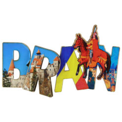 Magnet frigider din lemn "Bran" 11x7 CM, calaret