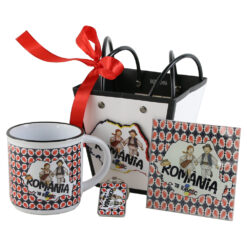 Set cadou "Romania te iubesc", 4 piese, Copii in port popular